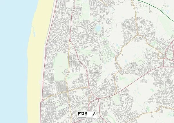 Blackpool FY2 0 Map. Postcode Sector Map of Blackpool FY2 0
