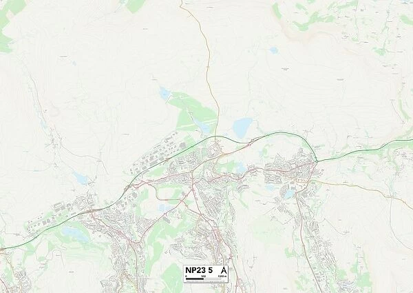 Blaenau Gwent NP23 5 Map