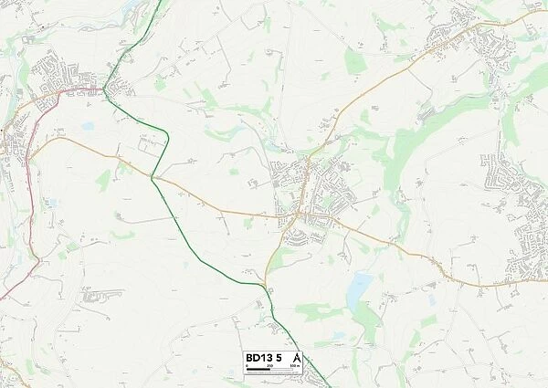 Bradford BD13 5 Map. Postcode Sector Map of Bradford BD13 5