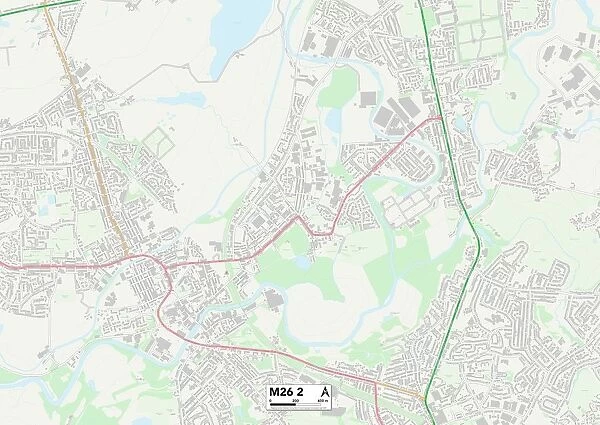 Bury M26 2 Map. Postcode Sector Map of Bury M26 2