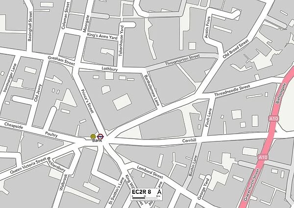 City of London EC2R 8 Map