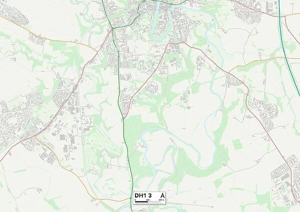 County Durham DH1 3 Map