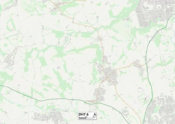 County Durham DH7 6 Map