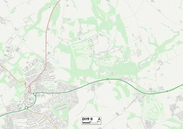 County Durham DH9 0 Map