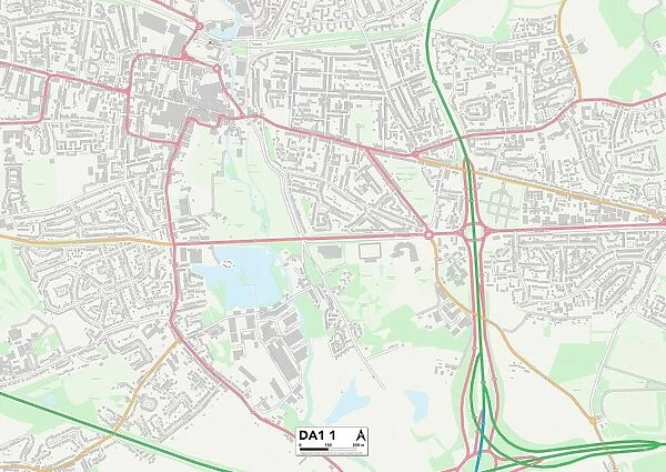 Dartford DA1 1 Map. Postcode Sector Map of Dartford DA1 1