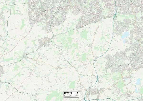 Dudley DY9 9 Map. Postcode Sector Map of Dudley DY9 9