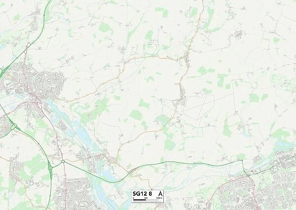 East Hertfordshire SG12 8 Map