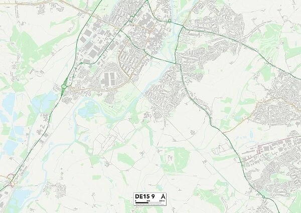 East Staffordshire DE15 9 Map