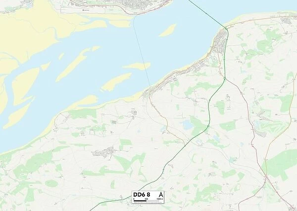 Fife DD6 8 Map. Postcode Sector Map of Fife DD6 8