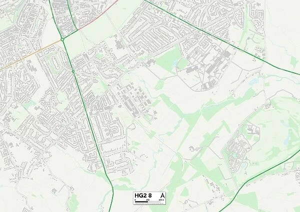 Harrogate HG2 8 Map. Postcode Sector Map of Harrogate HG2 8