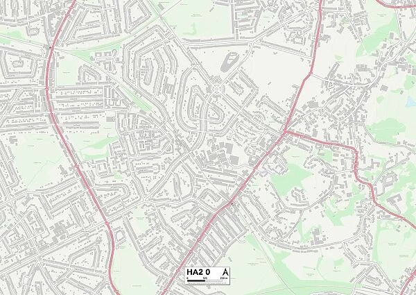 Harrow HA2 0 Map. Postcode Sector Map of Harrow HA2 0