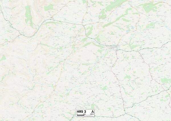 Hereford HR5 3 Map. Postcode Sector Map of Hereford HR5 3