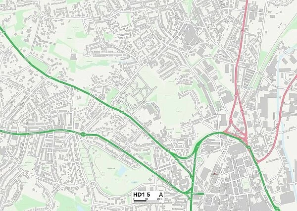 Kirklees HD1 5 Map. Postcode Sector Map of Kirklees HD1 5