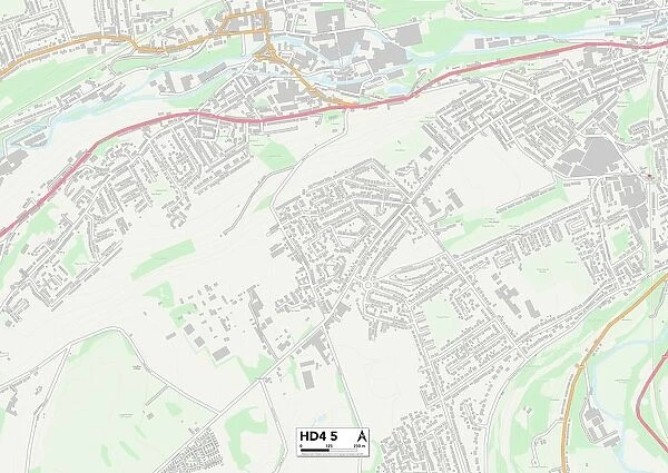 Kirklees HD4 5 Map. Postcode Sector Map of Kirklees HD4 5