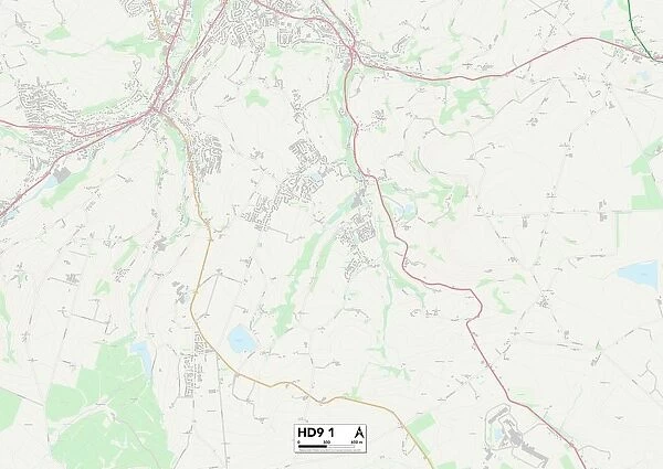 Kirklees HD9 1 Map. Postcode Sector Map of Kirklees HD9 1