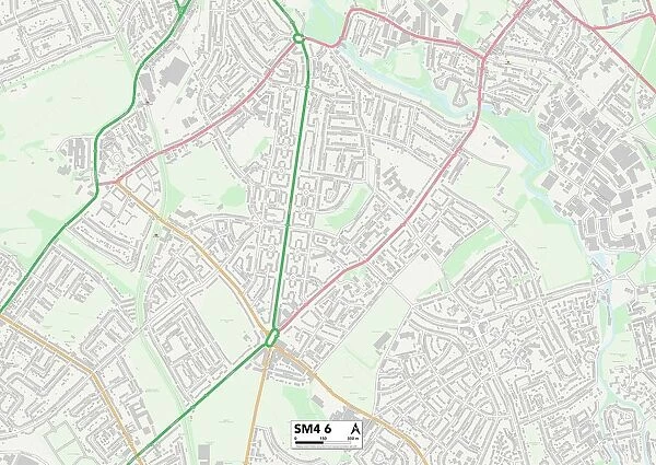 Merton SM4 6 Map. Postcode Sector Map of Merton SM4 6