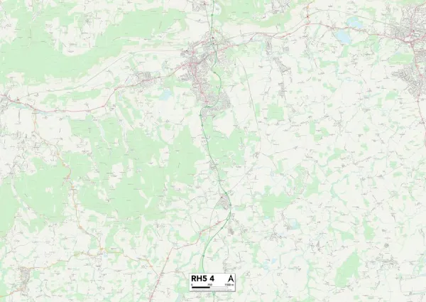 Mole Valley RH5 4 Map