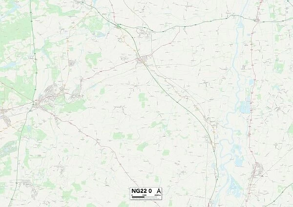 Newark and Sherwood NG22 0 Map