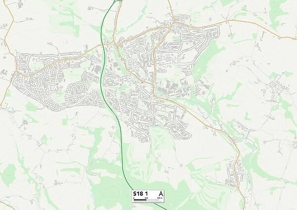 North East Derbyshire S18 1 Map