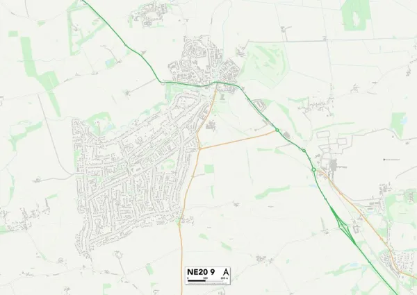 Northumberland NE20 9 Map