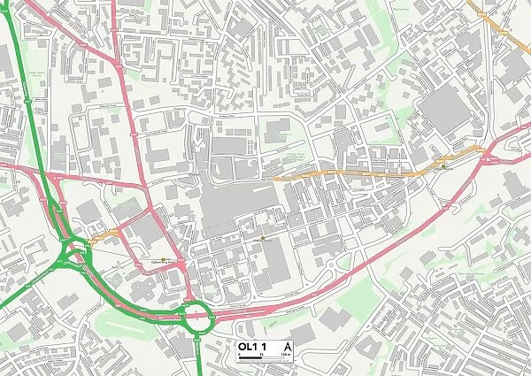 Oldham OL1 1 Map