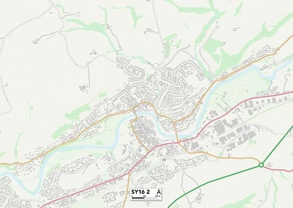 Powys SY16 2 Map
