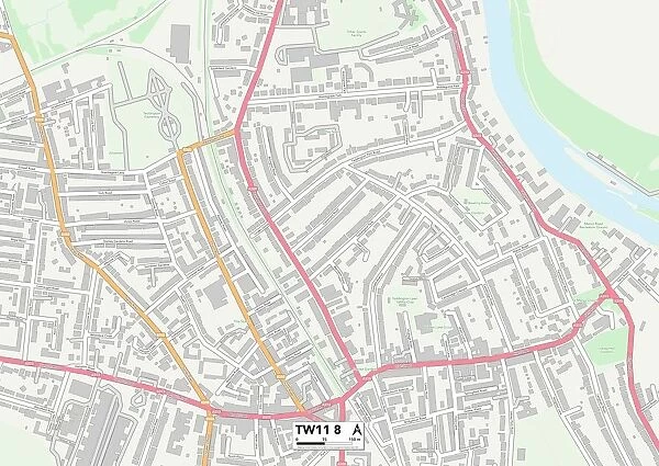 Richmond upon Thames TW11 8 Map