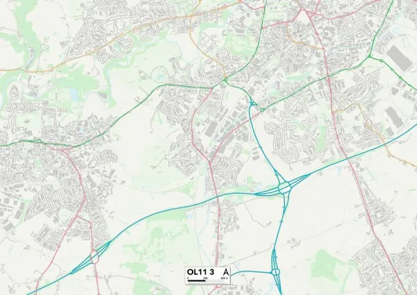 Rochdale OL11 3 Karte Unsere schönen Wandkunst- und Fotogeschenke ...