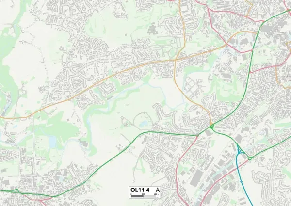 Rochdale OL11 4 Karte Unsere schönen Wandkunst- und Fotogeschenke ...