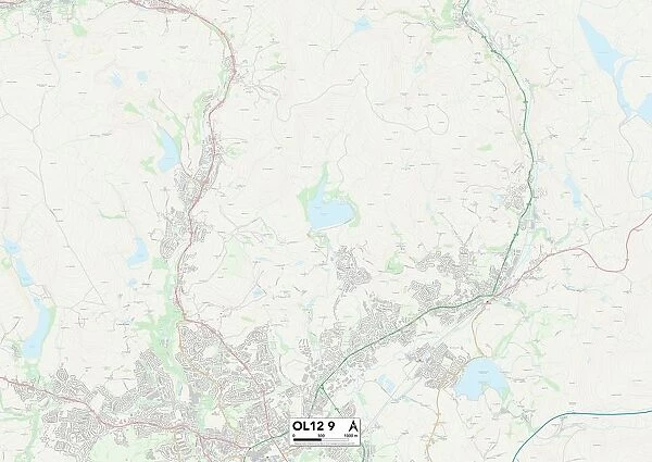 Rochdale OL12 9 Map. Postcode Sector Map of Rochdale OL12 9