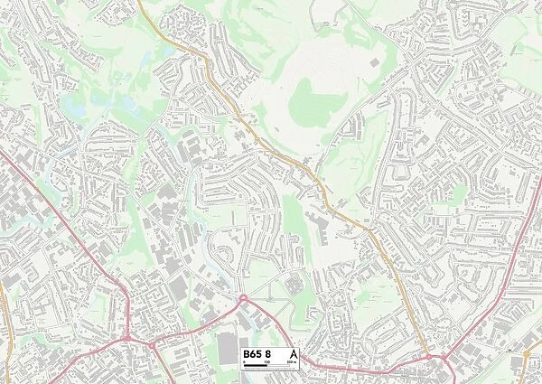 Sandwell B65 8 Map. Postcode Sector Map of Sandwell B65 8