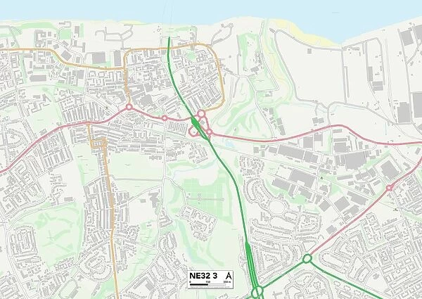 South Tyneside NE32 3 Map