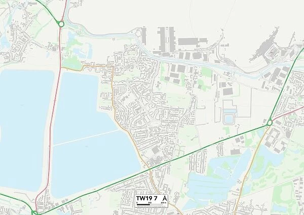 Spelthorne TW19 7 Map