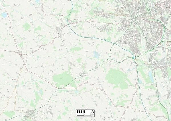 Staffordshire ST5 5 Map