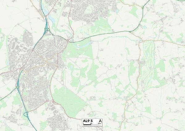 Welwyn Hatfield AL9 5 Map