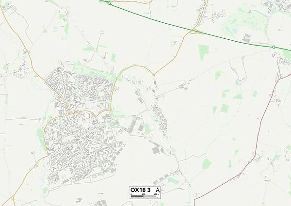 West Oxfordshire OX18 3 Map