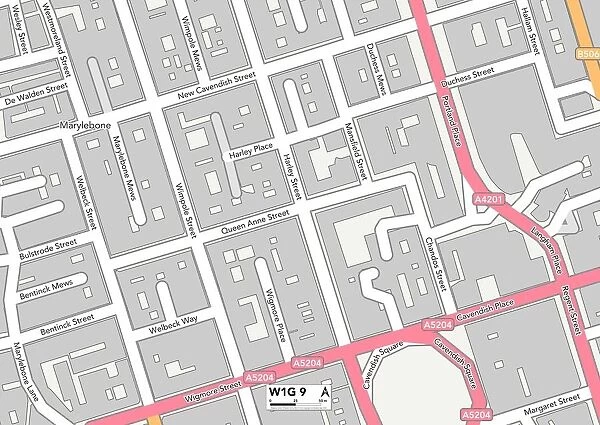 Westminster W1G 9 Map