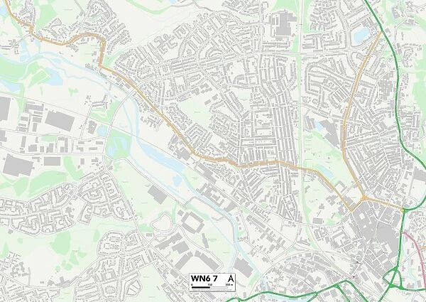 Wigan WN6 7 Map. Postcode Sector Map of Wigan WN6 7