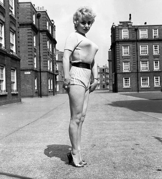 Actress Barbara Windsor at the age of 19 August 1956