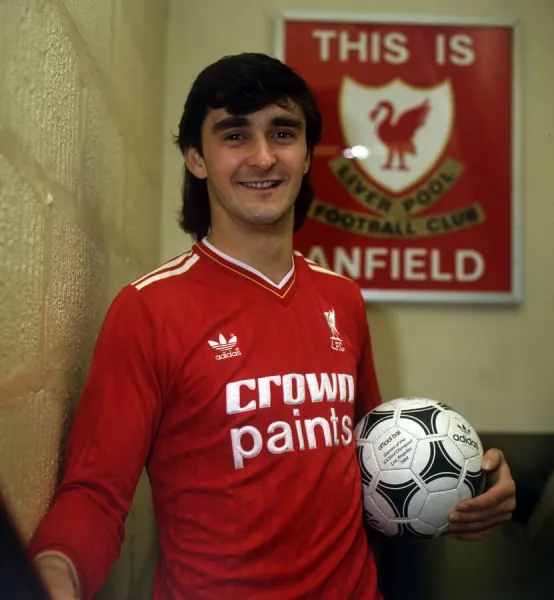 Alan Irvine Liverpool football player in the tunnel at Anfield. 1986