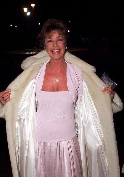Anne Kirkbride arrives at Coronation Street Christmas party December 1999