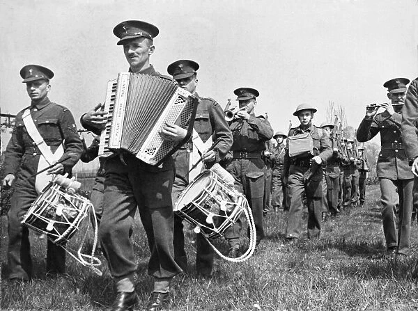 One of the band of The Welsh Guards. Picture taken 19th May 1941