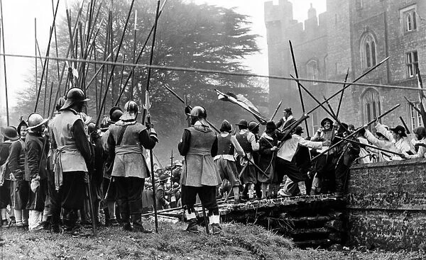 Battle re-enactments - A battle between the Kings Army and the Roundheads 3 May 1981