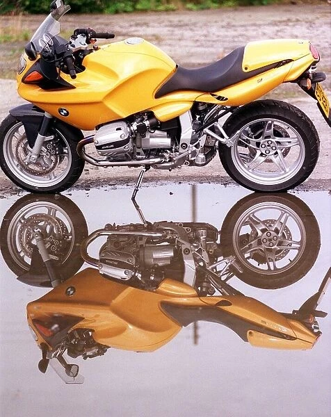 BMW 1100 Motorcycle Road Record September 1998 yellow motorbike motoring supplement