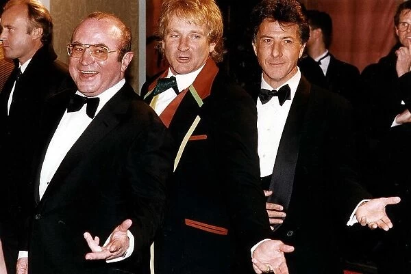 Bob hoskins ACtor with Co-Actors Robin Williams and Dustin Hoffman from the Film '
