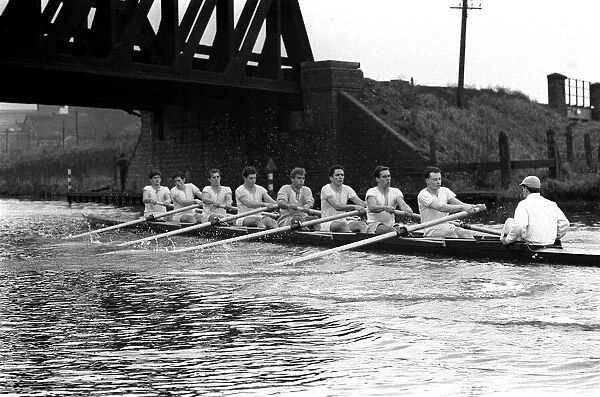 The Cambridge Boat race crew were at Ely training for the annual Oxford V Cambridge boat