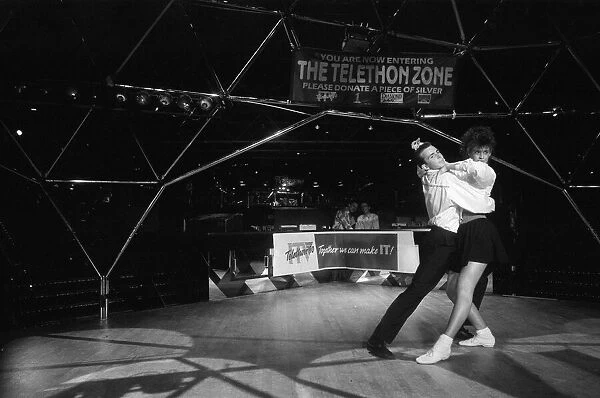 Champion Jane Mytton from Kings Norton dancing at the Dome Nightclub. 20th March 1990