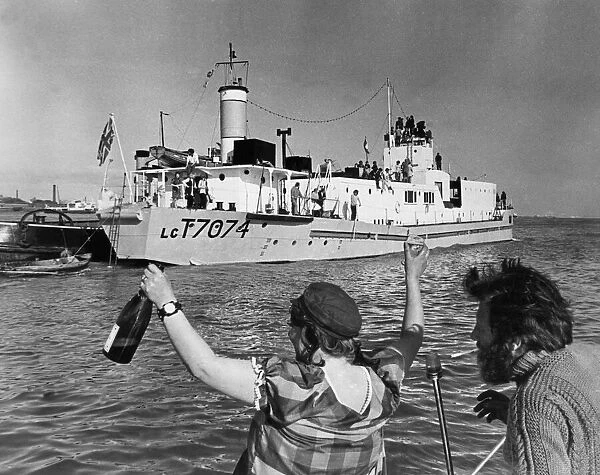 The clubship 'Landfall', formerly tank landing craft LCT7074
