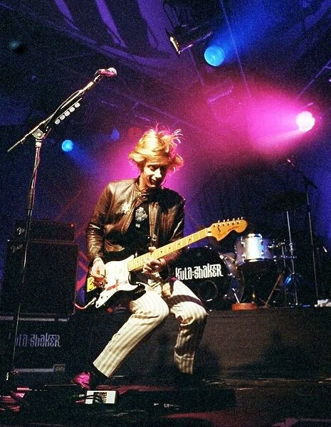 Crispin Mills of the band Kula Shaker performing at the Barrowlands 1997