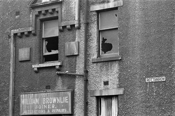Derelict Building, Rottenrow, Glasgow, Scotland, 6th March 1971